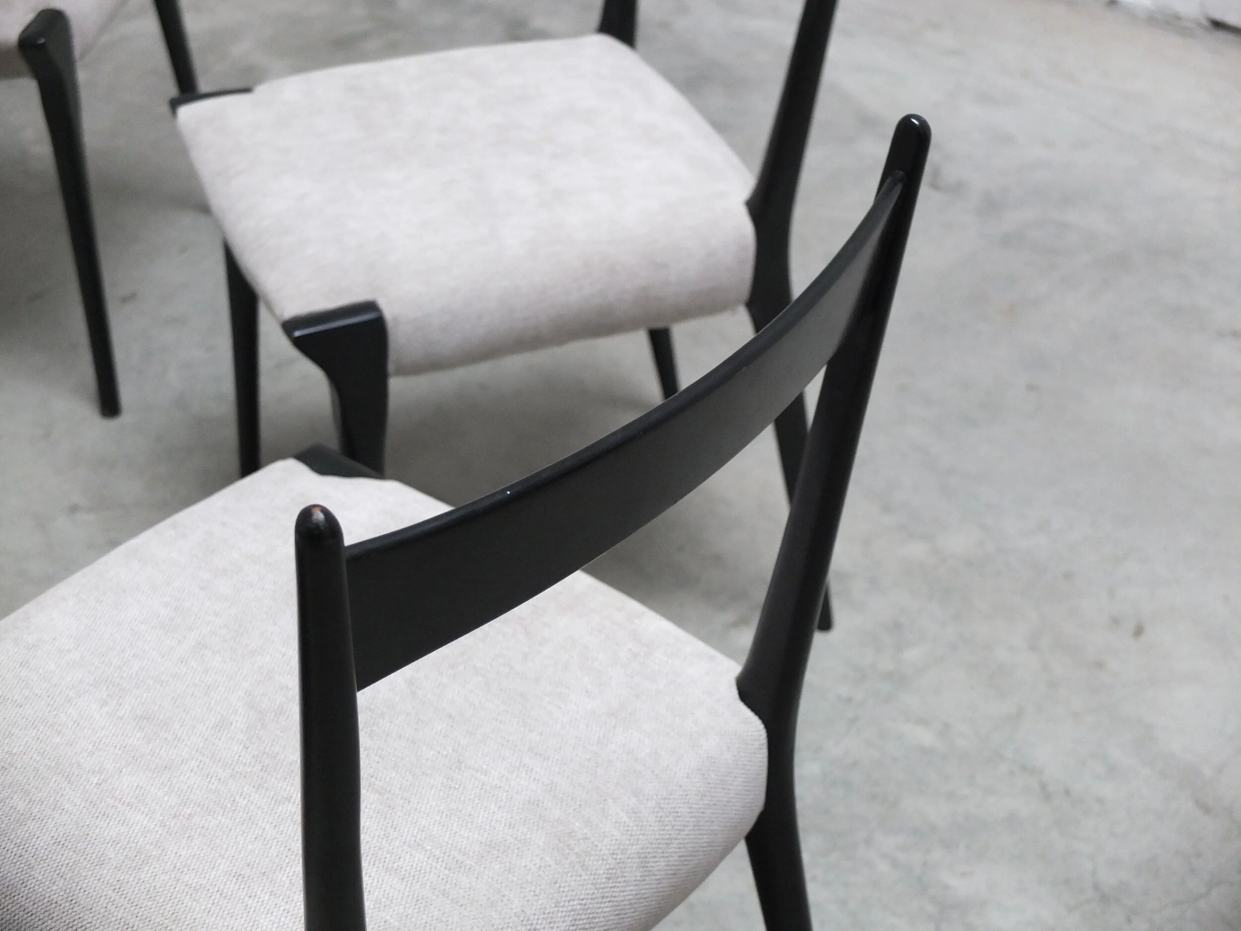 Rare set of 6 'S11' dining chairs by Alfred Hendrickx for Belform, 1950s