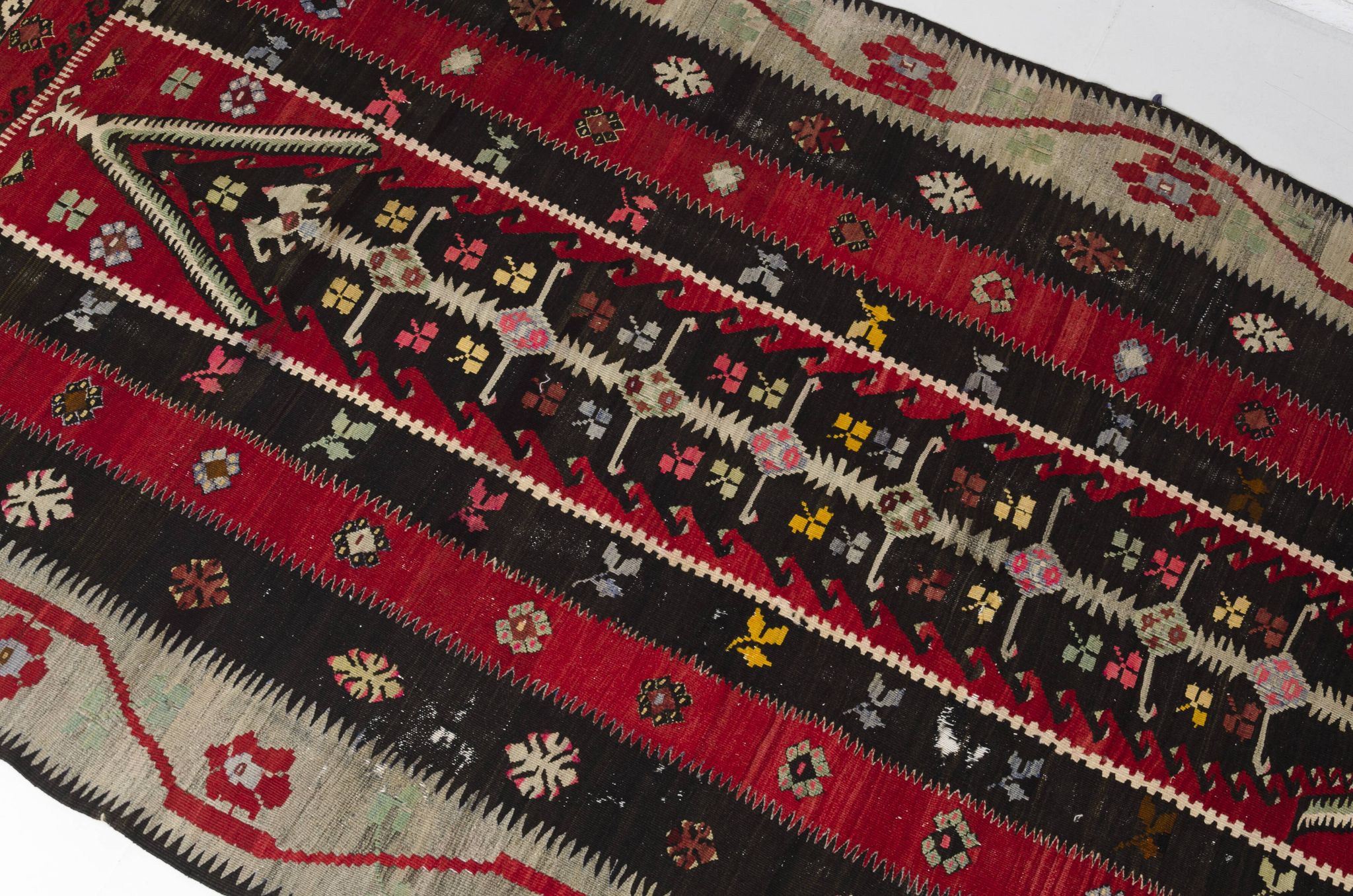Tapis Kilim vintage surdimensionné