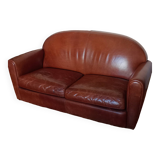 Duvivier leather club sofa