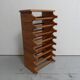 Brutalist oak stackable wine rack 1960's