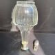 Liqueur carafe cut crystal and hallmarked silver Head of Minerva