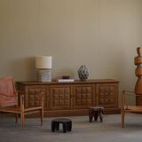 Kaare Klint, a pair of Safari chairs in ash and leather, Rud. Rasmussen, 1960s.