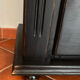 Commode vintage noire en pin peinte à la main