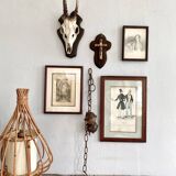 Engraving 1922, glazed wooden frame