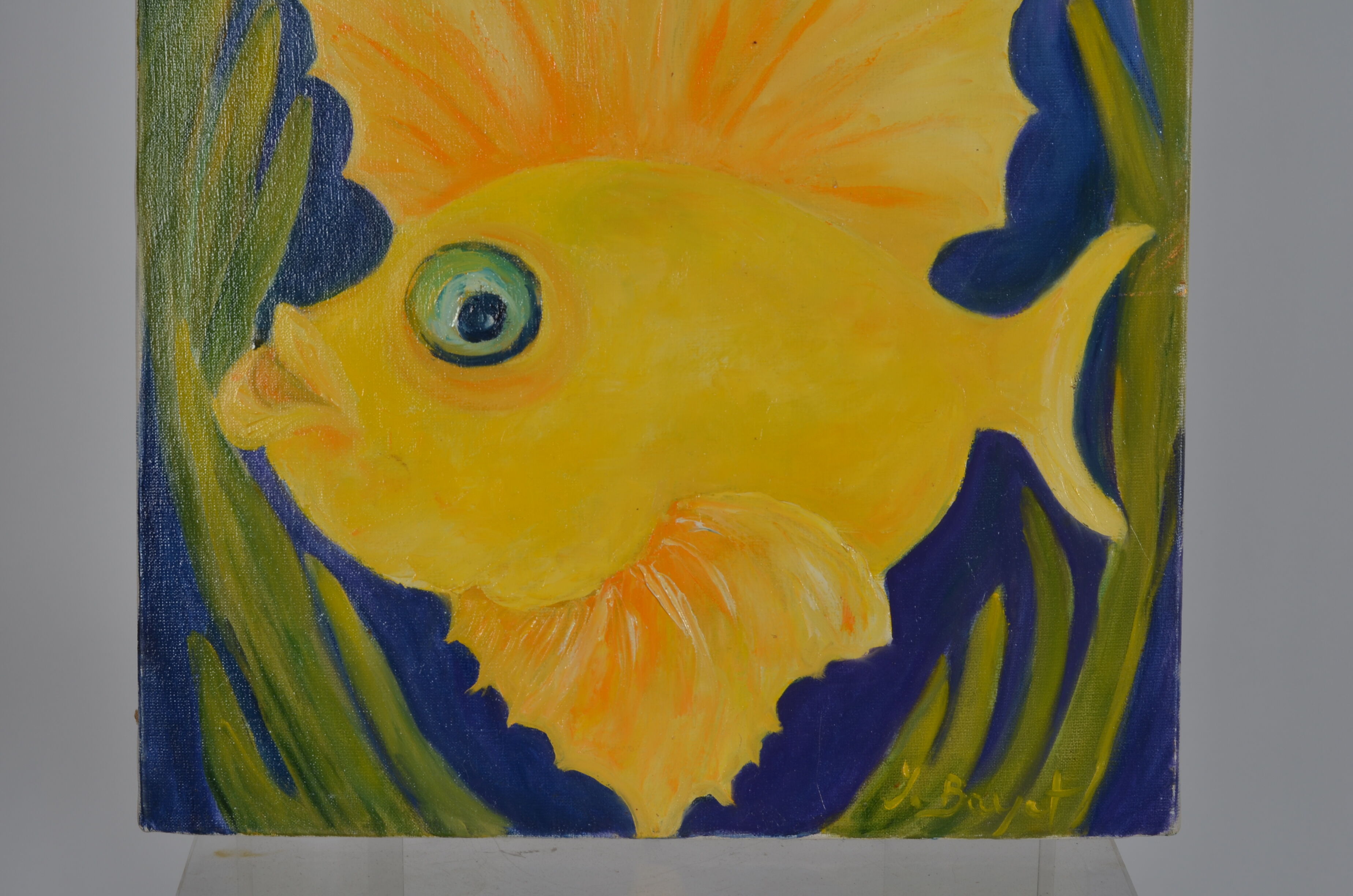 Oil on canvas sunfish