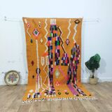 Azilal Berber rug in handmade wool 255 X 140 CM