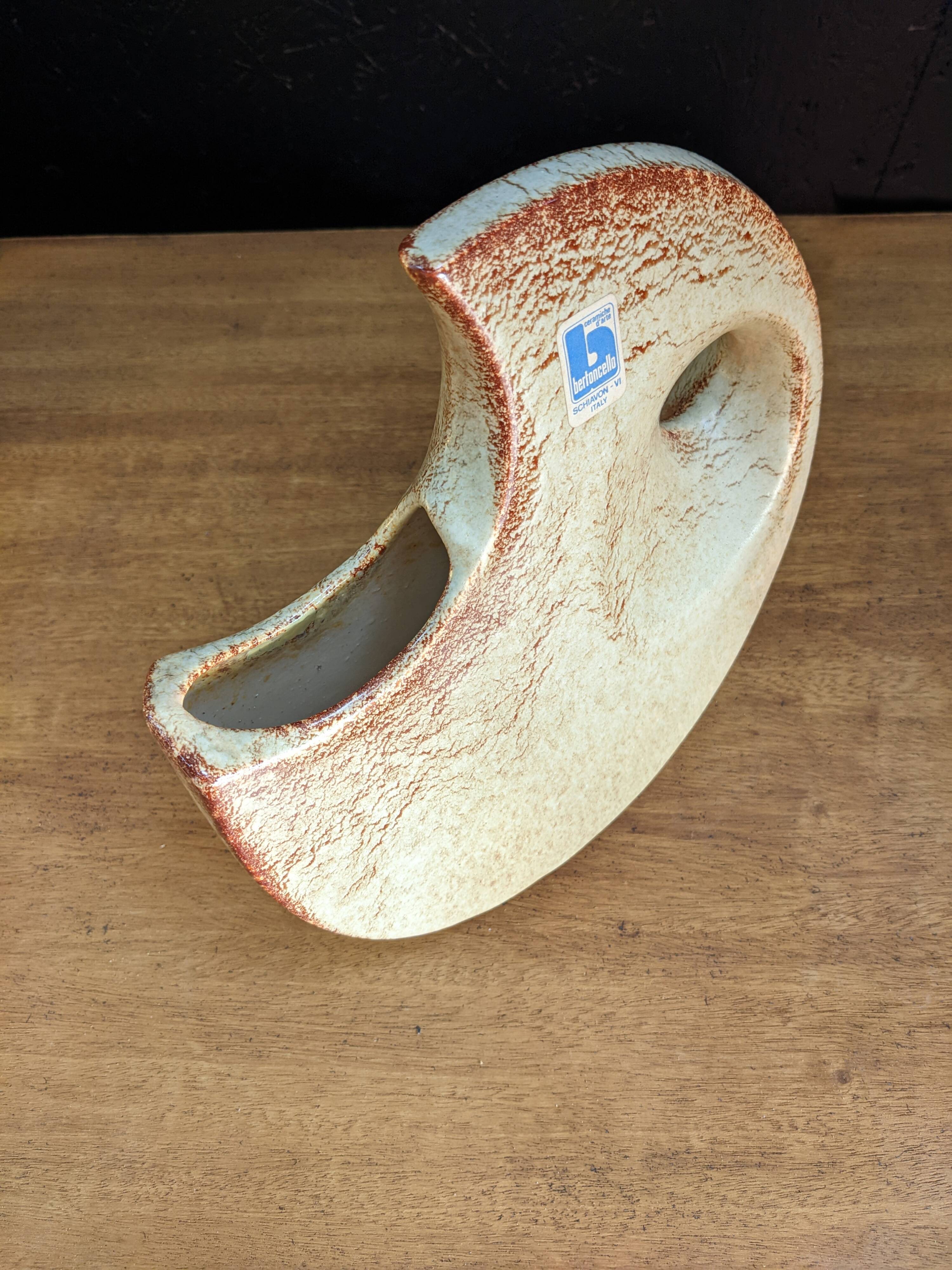 Vintage vase by Bertoncello Ceramiche D'Arte, Italy 1960