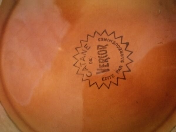 Plat Sarreguemines modèle Catane de Vercors