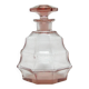 Carafe Art Déco, cristal rose, Moser, Tchécoslovaquie, années 1930.