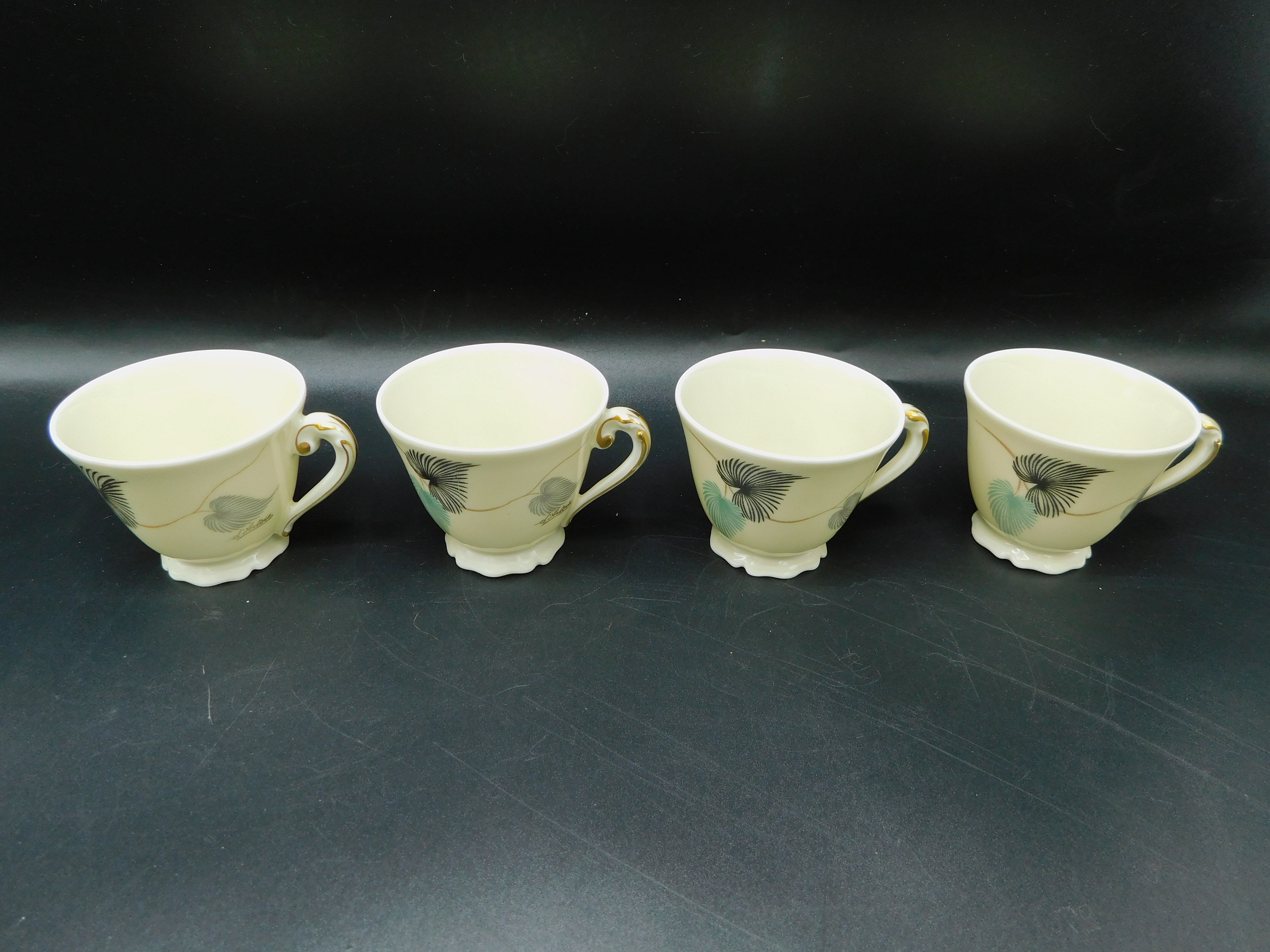 Coffee cups - Royal factory of Limoges D'Artois