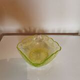 Square art deco salad bowl in Ouraline