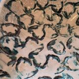 Japanese square dish in Raku