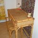 Bureau en rotin avec son assise