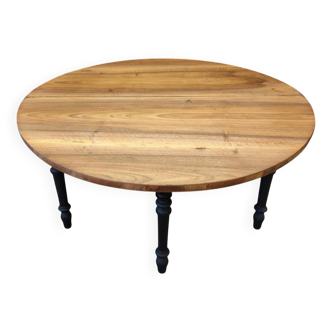 Two-in-one walnut console table