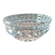 Vintage crystal bowl with radiant decoration, 20 cm