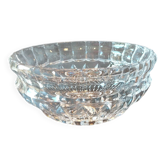 Coupe en cristal vintage à décor rayonnant, 20 cm