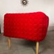 3-seater sofa Ligne Roset Ruché design Inga Sempé red alcantara
