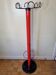 Coat rack in orange lacquered metal published by Seccose, 80s