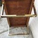 Vintage art deco coffee table with pretty metal leg