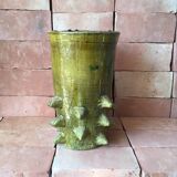 TAMEGROUTE POTTERY VASE IN GLAZED TERRACOTTA
