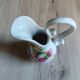 Vintage Ceramic Jug Hand-Painted Multicoloured Floral Decor, Ewer