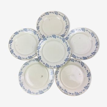 Set of 6 dinner plates pottery of the rocks