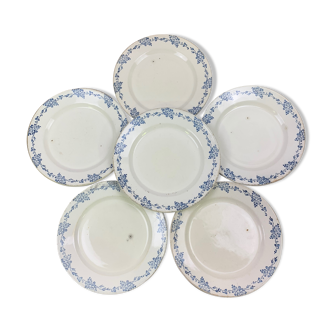 Set of 6 dinner plates pottery of the rocks