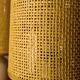 Paire de lampe chevet bois et abat jour en jonc, scandinave