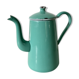 Vintage coffee maker in enamelled sheet metal