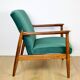 Fauteuil GFM-64, design Edmund Homa des années 70, velours vert - Jade 500 - 2 pièces disponibles