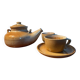 Montgolfier stoneware teapot set