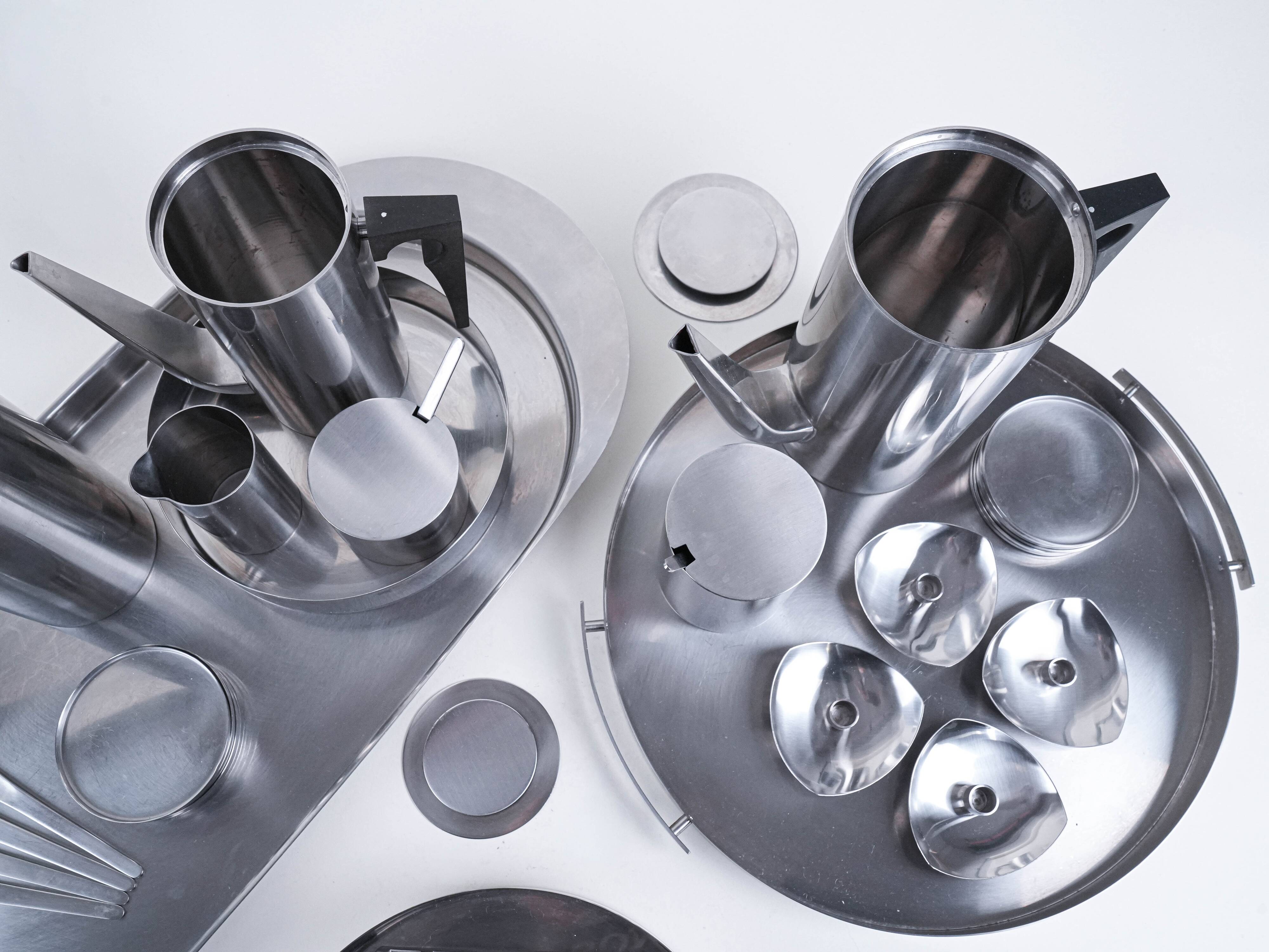 Serving set, Danish design, 1960s, designer: Arne Jacobsen,Stelton