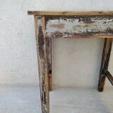 Patinated coffee farmhouse table