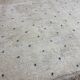 White berbere wool carpet with black dots 200x290cm