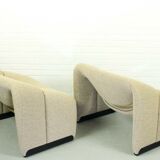 Pierre Paulin pair of F598 Groovy lounge chairs for Artifort, The Netherlands