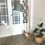 Rattan floor lamp