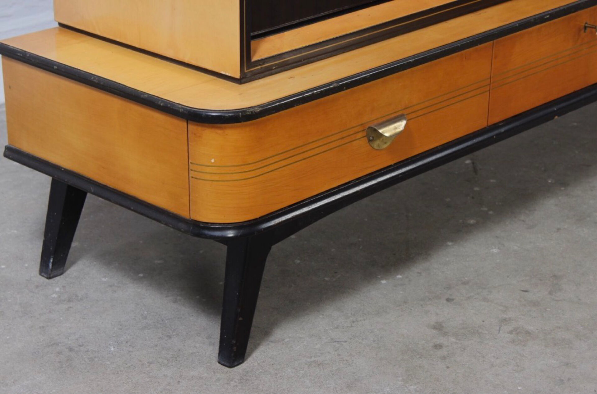 50´s Vintage Buffet von Musterring Highboard Vitrine Bar kommode