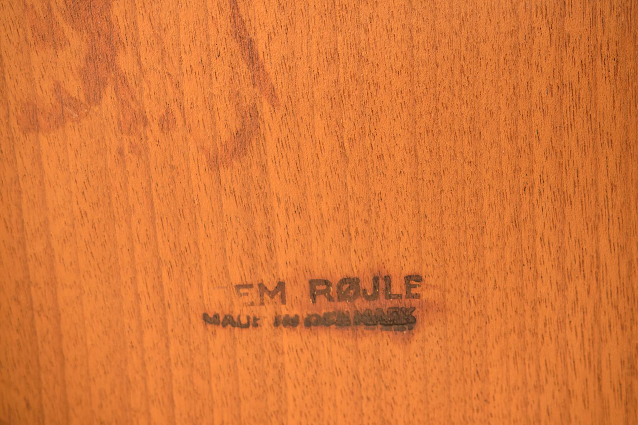 Mid-Century Teak Dining Table & Chairs by Hans Olsen for Frem Røjle, 1960s, Set of 5