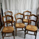 Lot de chaises empaillées Baumann
