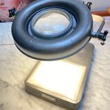 Vintage industrial magnifying lamp Jean Toulemonde 60s
