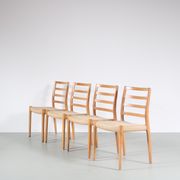 Ensemble de salle à manger en bois de chêne des années 1970 par Moller, Danemark