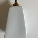 Modernist art deco bathroom pendant lamp in opaline