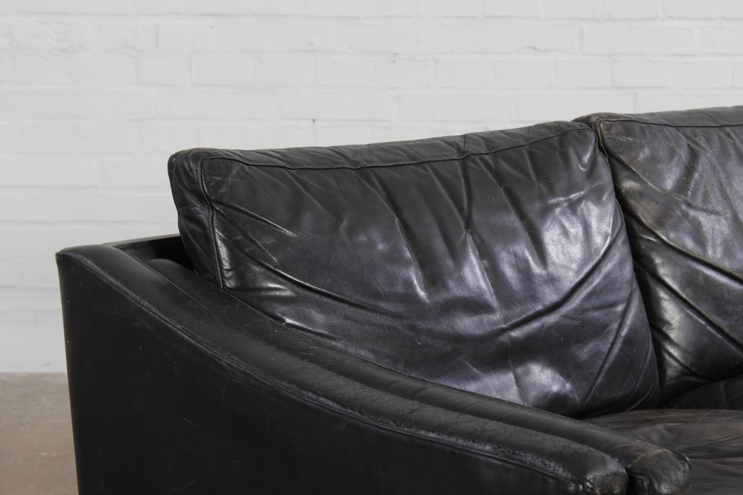 Vintage Sofa Mid Century Leder Danish Design 60er 70er