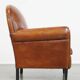 Sheepskin Leather Art Deco Style Design Armchair
