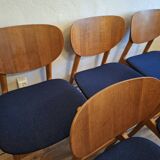 Set of 6 Danish teak dining chairs, 1960s