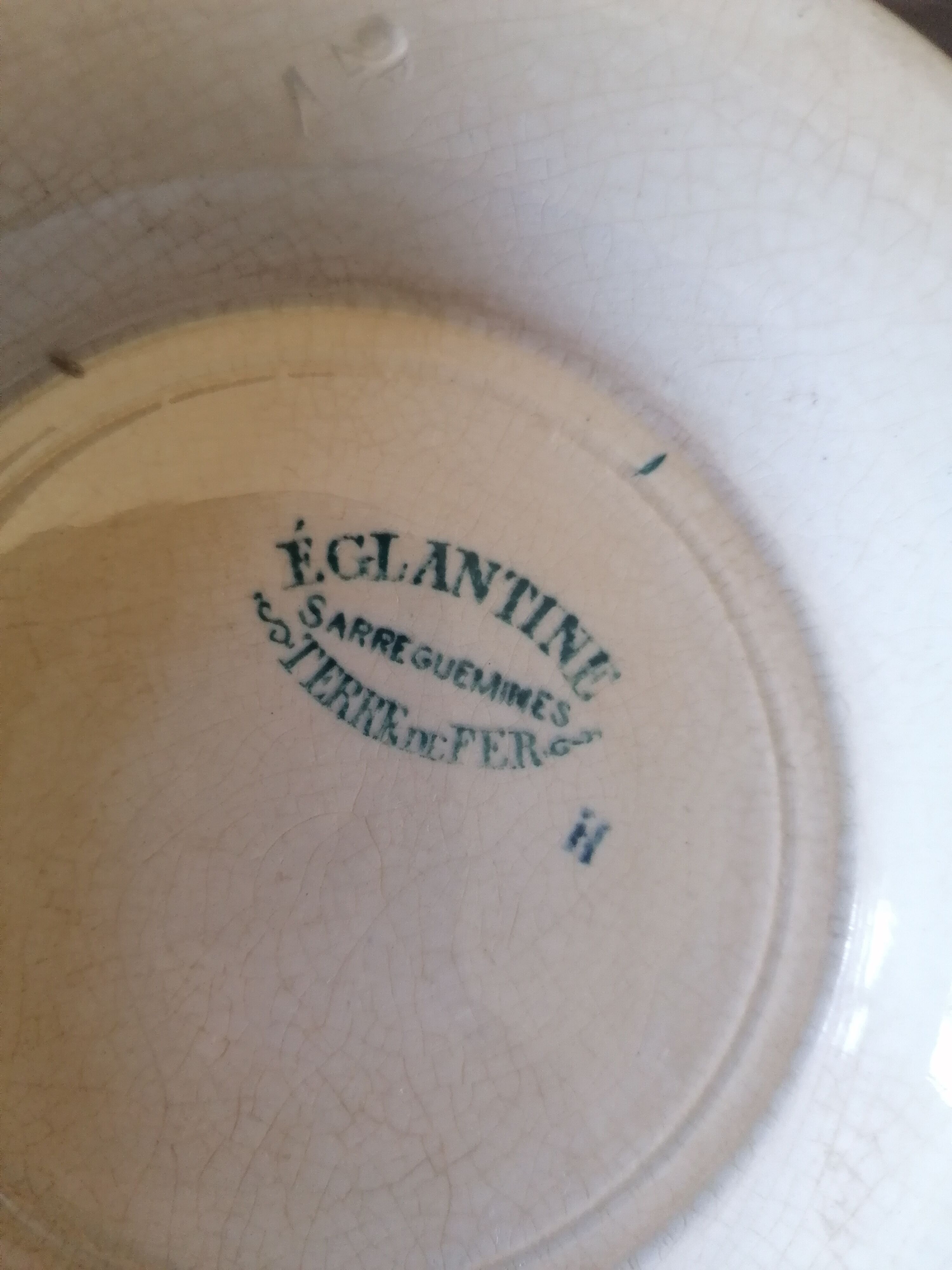 Bowl sarreguemines iron land