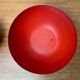 Modern mid-century red enamel bowl sets by Kaj Franck for Finel, Finland, 1960s, set of 4.