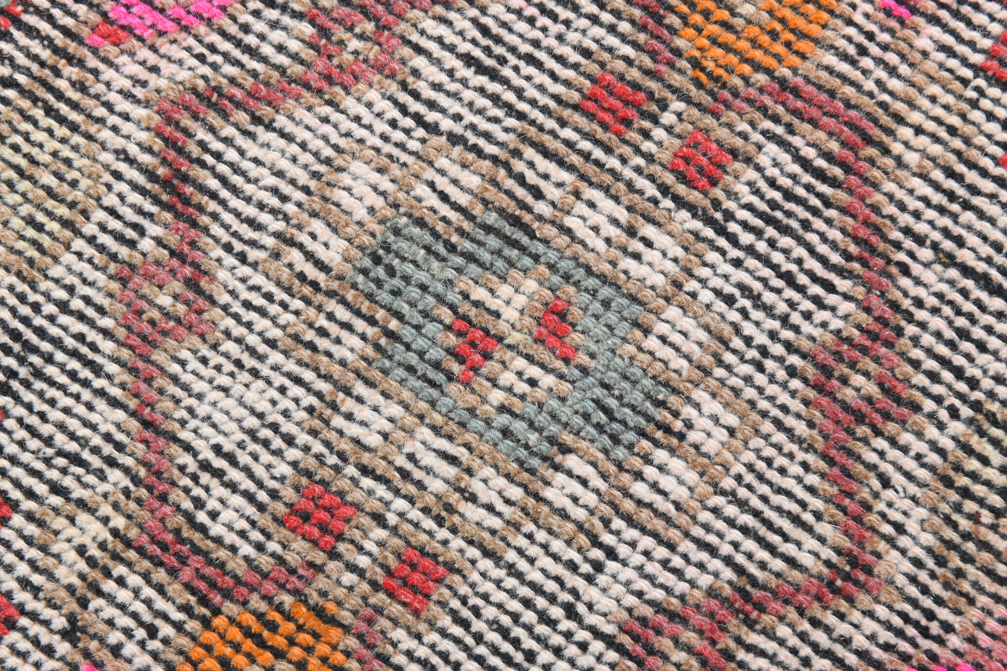 Red turkish rug 90x48cm