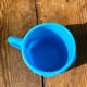 Vintage beautiful turquoise blue opaline coffee cup