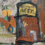 Painting another garage death, comes from Raymond Guidot's workshop